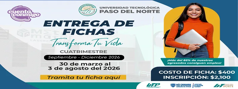 Entrega de fichas para el cuatrimestre septiembre-diciembre de 2026